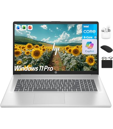 Amazon.com: HP 2025 Premium 17 Laptop, Lifetime Office 2024, 17.3
